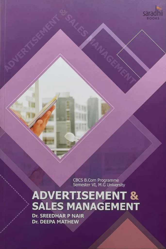 Advertisement & Sales Management | Prakash Publications | CDCS B.Com. Programme | Semester 6 | MG University