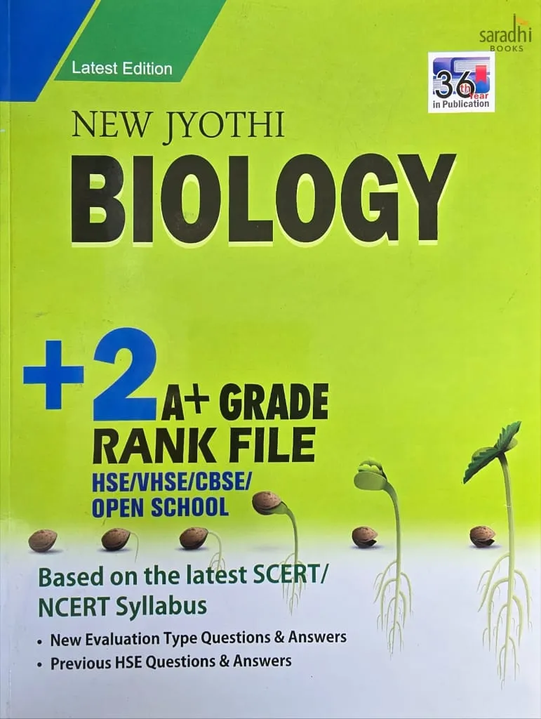 New Jyothi Class 12 Biology | Rank File | NCERT/SCERT | New Jyothi 12 Biology Rank File