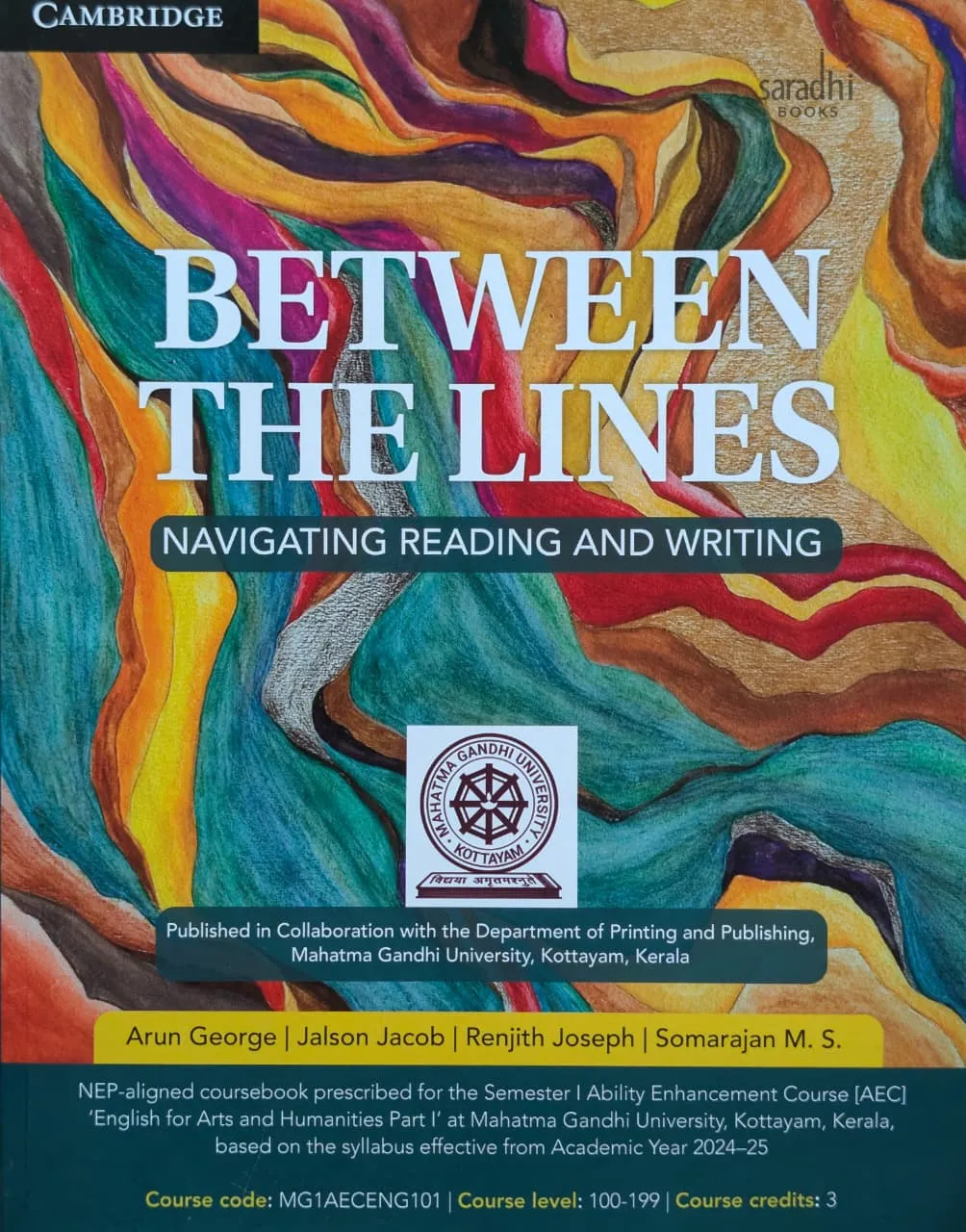 Between The Lines Semester 1 Textbook For Ability Enhancement Course (AEC) English MGU