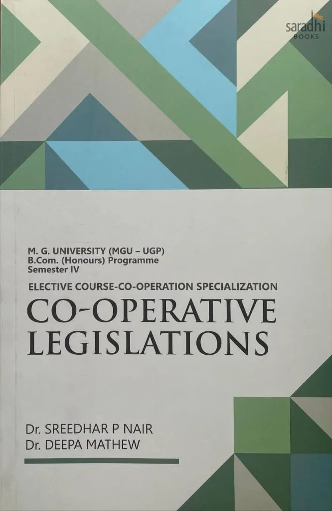 Co-operative Legislations | Prakash Publications | (MGU-UGP) | B.Com. (Honours) Programme | Semester 4 | Elective Course - Co-operation Specialization