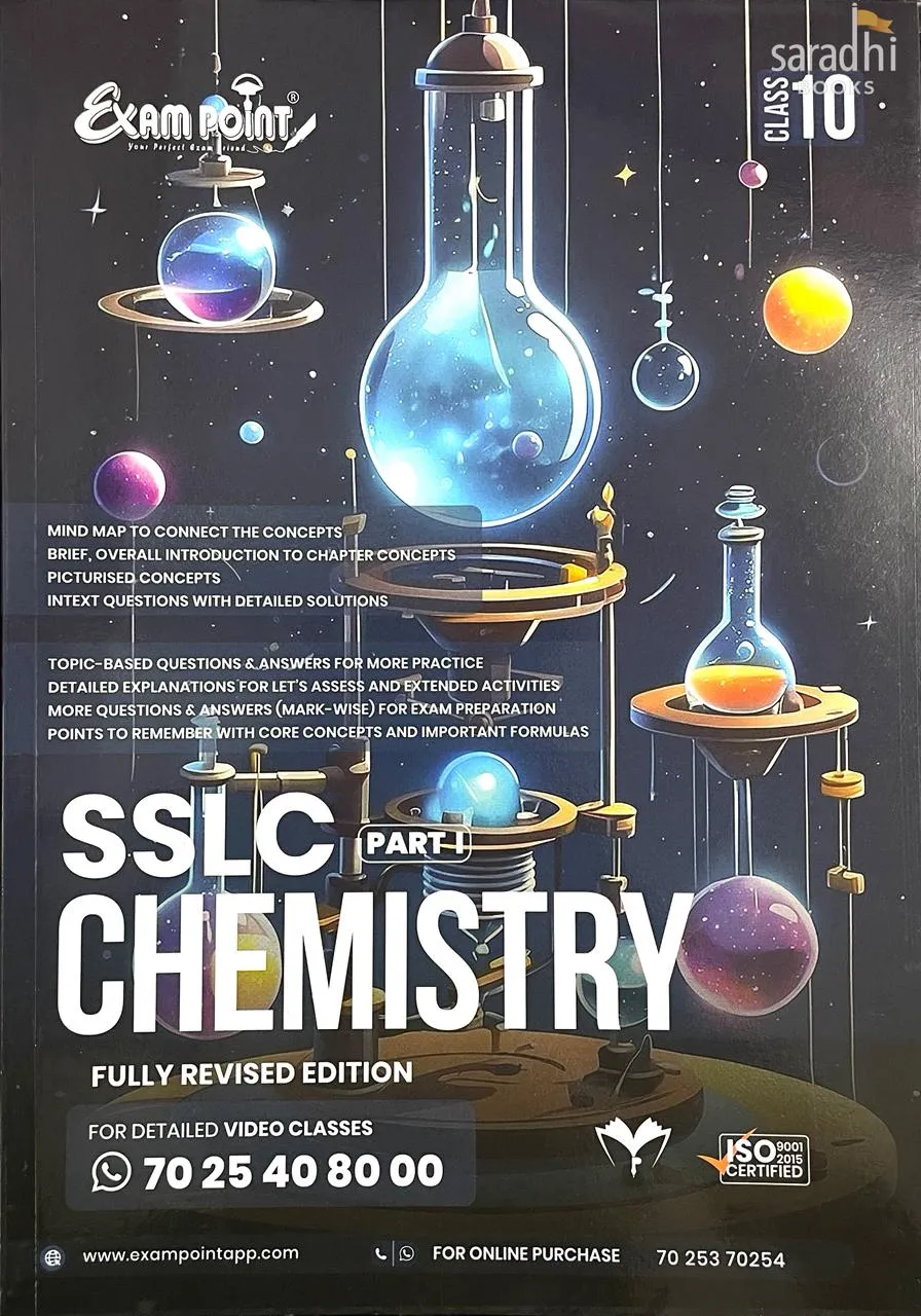 Exam Point SSLC Class 10 Chemistry Part 1 2026 | SCERT Syllabus | English Medium | Maximum Publishers