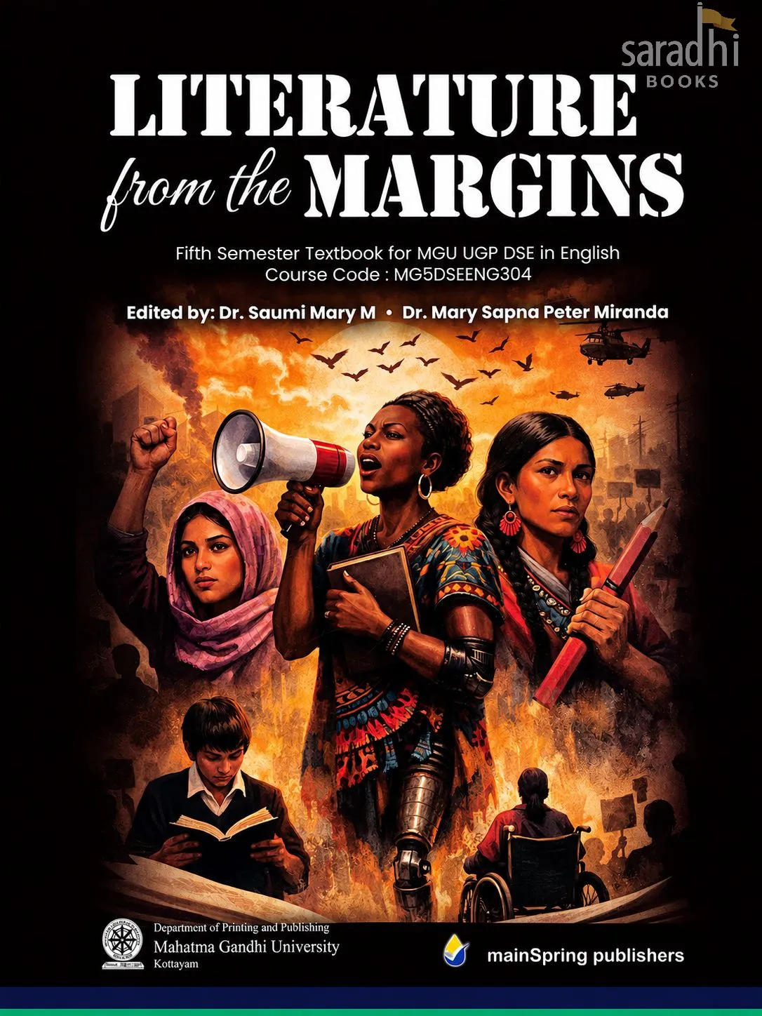 Literature From The Margins | BA English Semester 5 textbook | Mahatma Gandhi University | MG5DSEENG304 | Mainspring Publishers