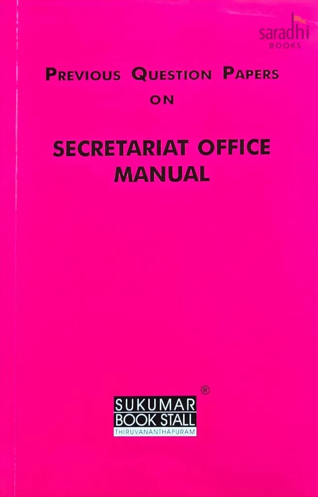 Secretariat Office Manual | Previous Question Papers | SOM Previous Question Papers